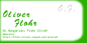 oliver flohr business card