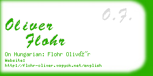 oliver flohr business card